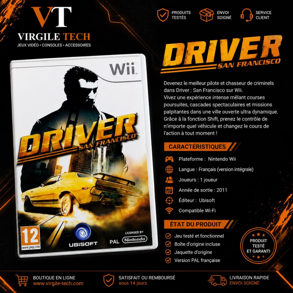 Driver: San Francisco – Nintendo Wii (Occasion)