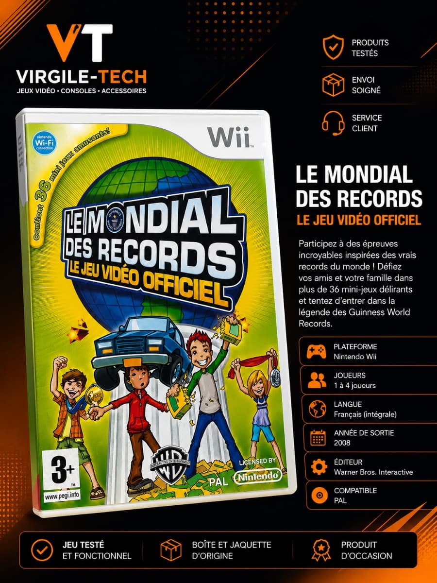 Le Mondial des Records : Le Jeu Vidéo Officiel – Nintendo Wii (Occasion)