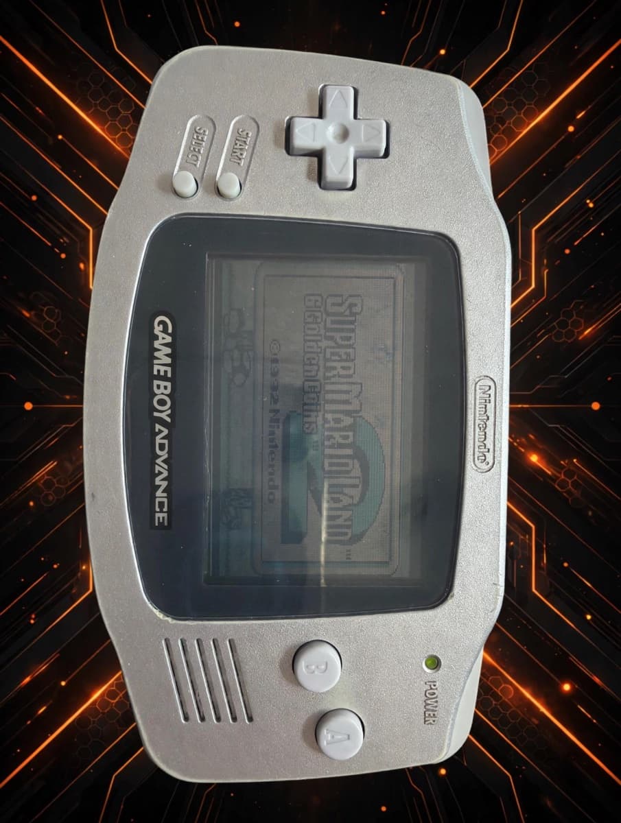 Nintendo Game Boy Advance AGB-001 Argentée – Console rétro Nintendo